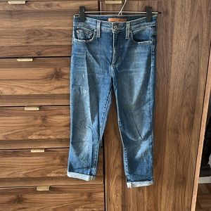 Joes jeans light wash skinny high waste capri size 25